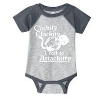 Clickity Clackity I Roll To Attackkitty Clickity Clackity Game Dice Infant Baby Jersey Bodysuit