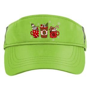 Christmas Coffee Iced Latte Cozy Winter Coffee Lovers Adult Drive Performance Visor