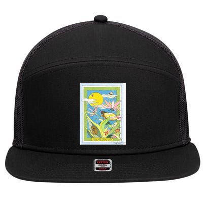 Cicadas 7 Panel Mesh Trucker Snapback Hat