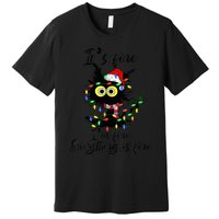 Cat Christmas ItS Fine IM Fine Everything Is Fine Premium T-Shirt