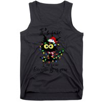 Cat Christmas ItS Fine IM Fine Everything Is Fine Tank Top