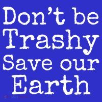 Climate Change Is Real Quote Don't Be Trashy Save Our Earth Gift T-Shirt