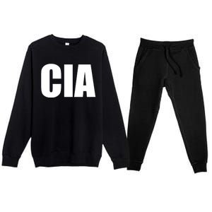 Cia Central Intelligence Agency Gift Premium Crewneck Sweatsuit Set