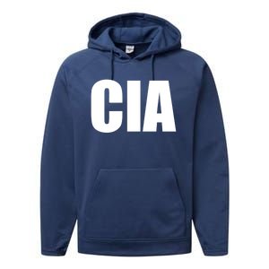 Cia Central Intelligence Agency Gift Performance Fleece Hoodie