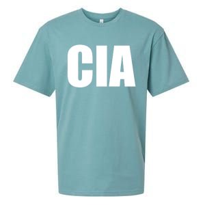 Cia Central Intelligence Agency Gift Sueded Cloud Jersey T-Shirt