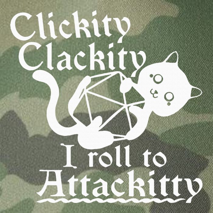 Clickity Clackity I Roll To Attackity Game Dice Attackitty Legacy Tie Dye Trucker Hat