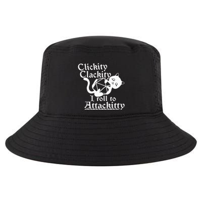Clickity Clackity I Roll To Attackity Game Dice Attackitty Cool Comfort Performance Bucket Hat