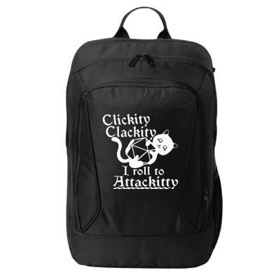 Clickity Clackity I Roll To Attackity Game Dice Attackitty City Backpack