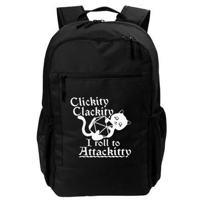 Clickity Clackity I Roll To Attackity Game Dice Attackitty Backpack