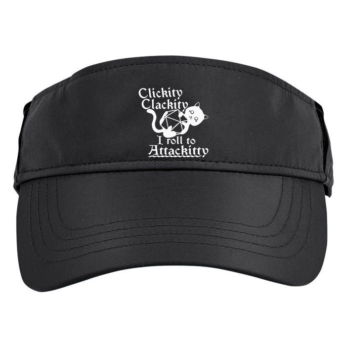 Clickity Clackity I Roll To Attackity Game Dice Attackitty Adult Drive Performance Visor