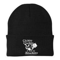 Clickity Clackity I Roll To Attackity Game Dice Attackitty Knit Cap Winter Beanie