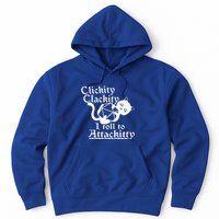 Clickity Clackity I Roll To Attackity Game Dice Attackitty Hoodie