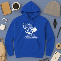 Clickity Clackity I Roll To Attackity Game Dice Attackitty Hoodie