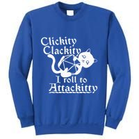 Clickity Clackity I Roll To Attackity Game Dice Attackitty Sweatshirt