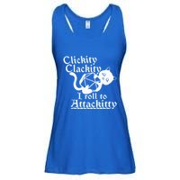 Clickity Clackity I Roll To Attackity Game Dice Attackitty Ladies Essential Flowy Tank