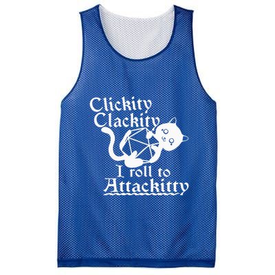 Clickity Clackity I Roll To Attackity Game Dice Attackitty Mesh Reversible Basketball Jersey Tank