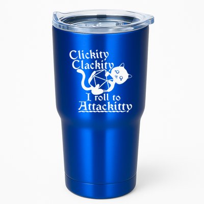 Clickity Clackity I Roll To Attackity Game Dice Attackitty Tumbler