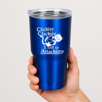 Clickity Clackity I Roll To Attackity Game Dice Attackitty Tumbler