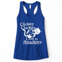 Clickity Clackity I Roll To Attackity Game Dice Attackitty Womens Tank Top