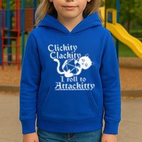Clickity Clackity I Roll To Attackity Game Dice Attackitty Kids Hoodie