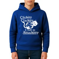 Clickity Clackity I Roll To Attackity Game Dice Attackitty Kids Hoodie