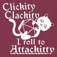 Clickity Clackity I Roll To Attackity Game Dice Attackitty 16oz Travel Tumbler