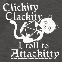 Clickity Clackity I Roll To Attackity Game Dice Attackitty Vector Backpack