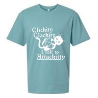 Clickity Clackity I Roll To Attackity Game Dice Attackitty Sueded Cloud Jersey T-Shirt