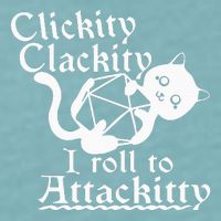 Clickity Clackity I Roll To Attackity Game Dice Attackitty Sueded Cloud Jersey T-Shirt