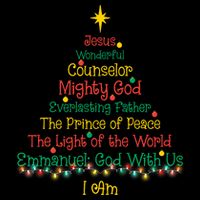 Christian Christmas Jesus Bible Names Xmas Tree Shaped 16 in Basic Backpack