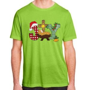 Christian Christmas Joy Jesus Nativity Scene Faith Adult ChromaSoft Performance T-Shirt