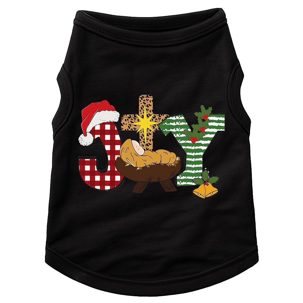 Christian Christmas Joy Jesus Nativity Scene Faith Doggie Tank