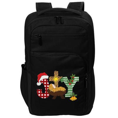 Christian Christmas Joy Jesus Nativity Scene Faith Impact Tech Backpack