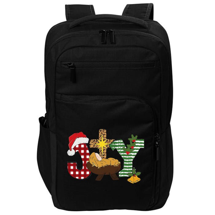 Christian Christmas Joy Jesus Nativity Scene Faith Impact Tech Backpack