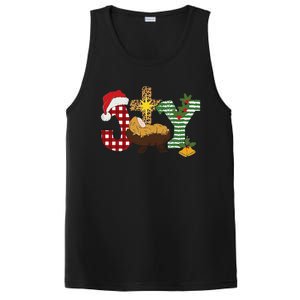 Christian Christmas Joy Jesus Nativity Scene Faith PosiCharge Competitor Tank