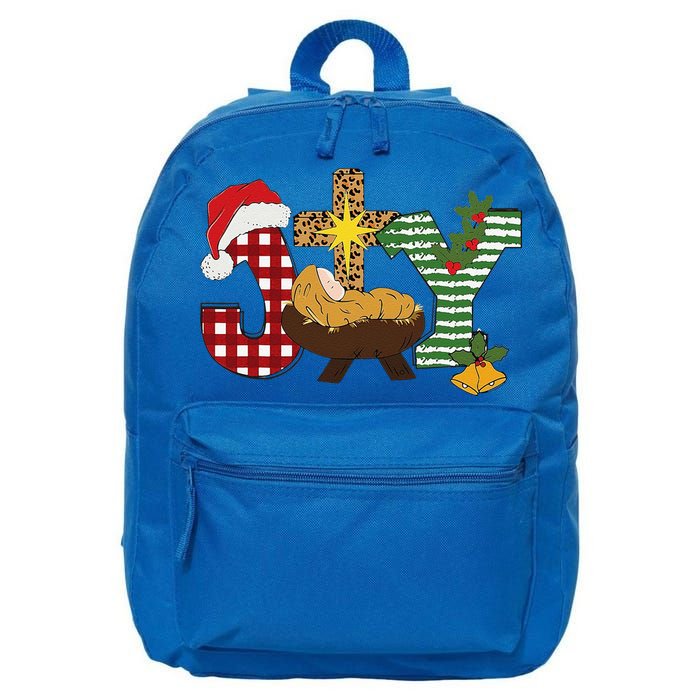 Christian Christmas Joy Jesus Nativity Scene Faith 16 in Basic Backpack