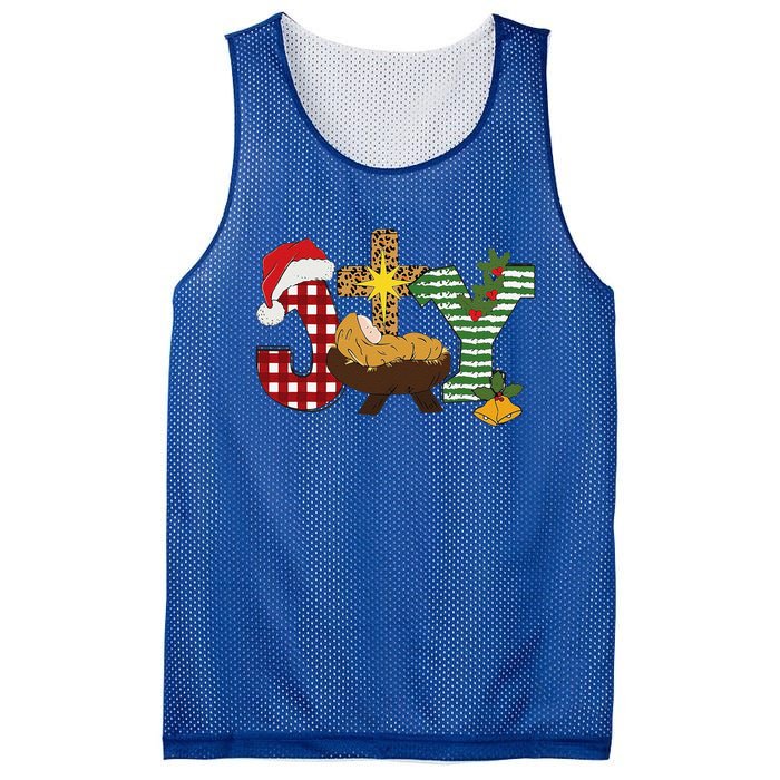 Christian Christmas Joy Jesus Nativity Scene Faith Mesh Reversible Basketball Jersey Tank