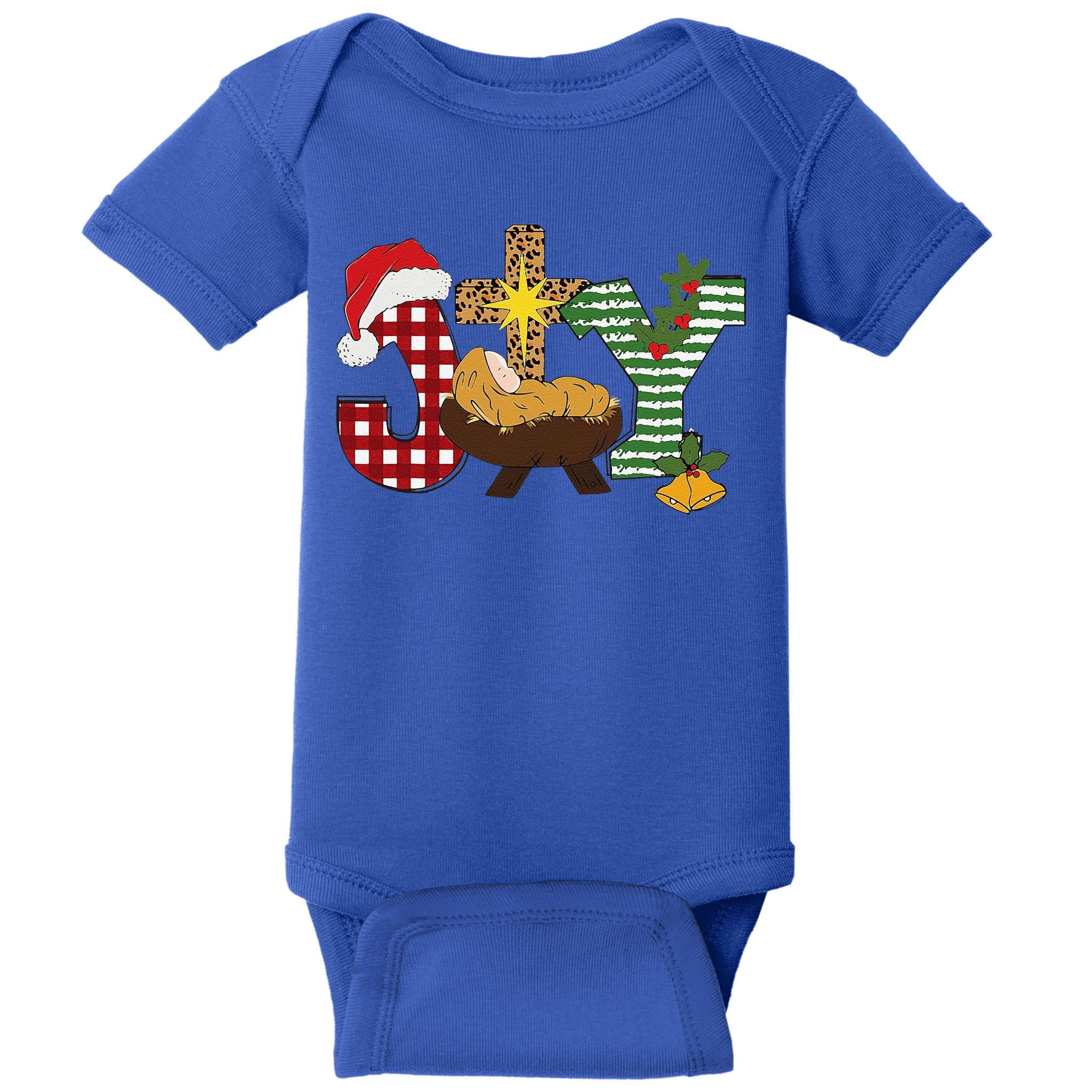 Christian Christmas Joy Jesus Nativity Scene Faith Baby Bodysuit