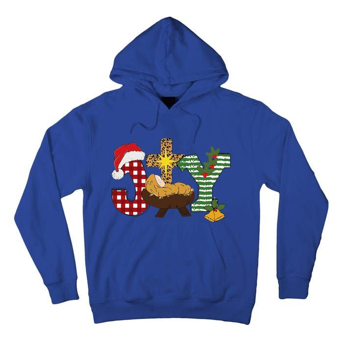 Christian Christmas Joy Jesus Nativity Scene Faith Tall Hoodie