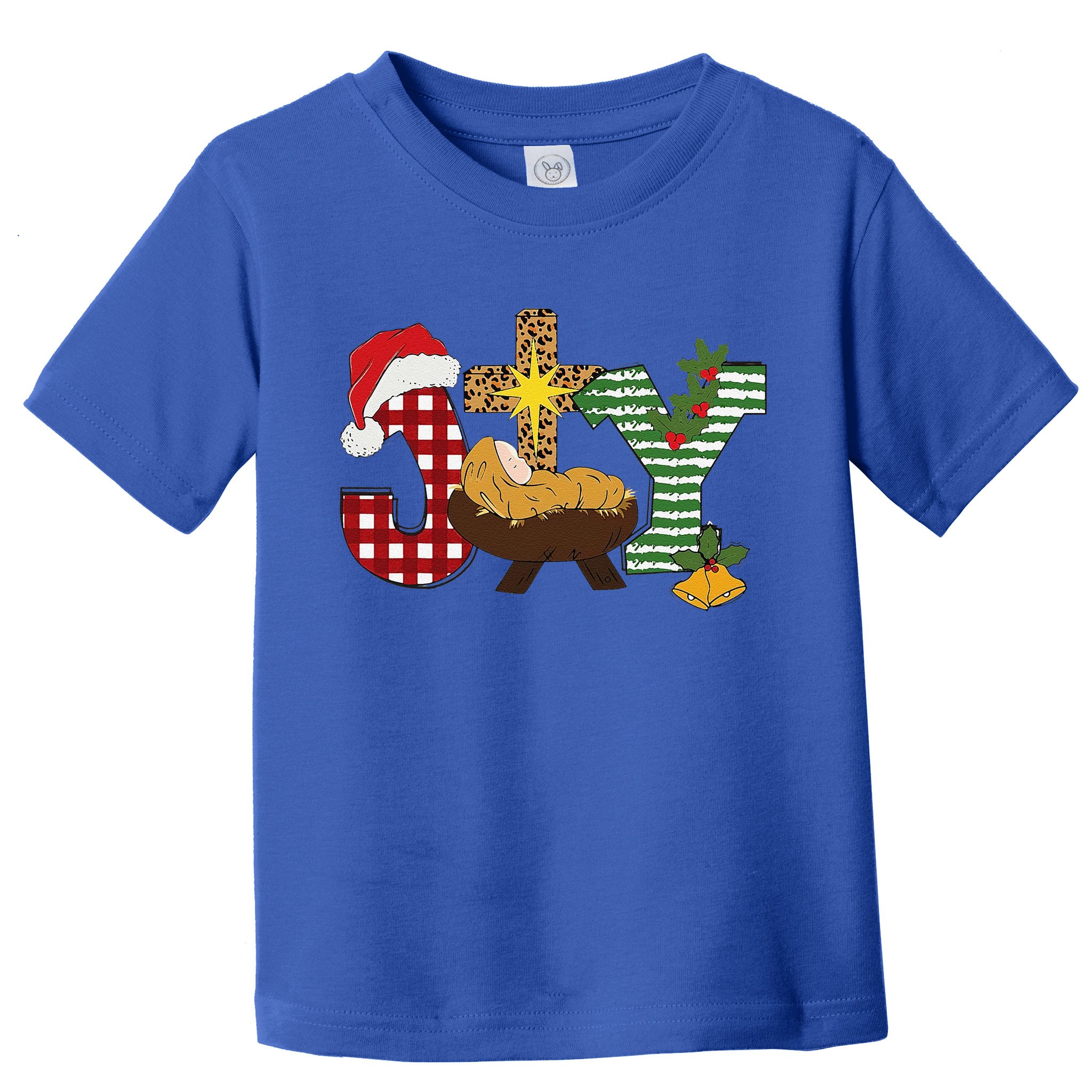 Christian Christmas Joy Jesus Nativity Scene Faith Toddler T-Shirt