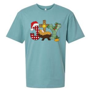 Christian Christmas Joy Jesus Nativity Scene Faith Sueded Cloud Jersey T-Shirt