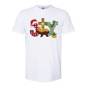 Christian Christmas Joy Jesus Nativity Scene Faith Softstyle CVC T-Shirt