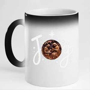 Christian Christmas Joy Jesus Nativity Scene Faith Family 11oz Black Color Changing Mug