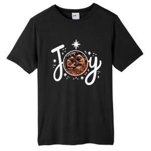 Christian Christmas Joy Jesus Nativity Scene Faith Family Tall Fusion ChromaSoft Performance T-Shirt