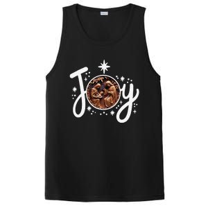 Christian Christmas Joy Jesus Nativity Scene Faith Family PosiCharge Competitor Tank