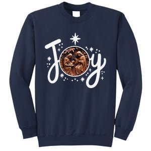 Christian Christmas Joy Jesus Nativity Scene Faith Family Sweatshirt