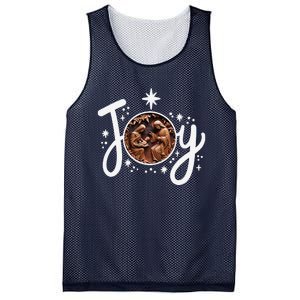 Christian Christmas Joy Jesus Nativity Scene Faith Family Mesh Reversible Basketball Jersey Tank