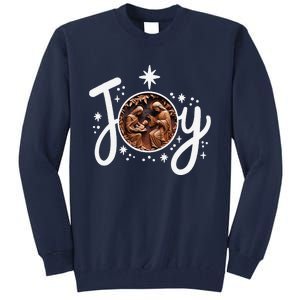 Christian Christmas Joy Jesus Nativity Scene Faith Family Tall Sweatshirt