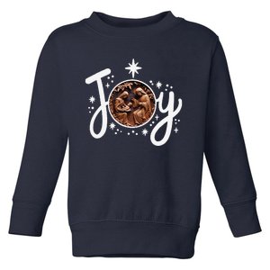 Christian Christmas Joy Jesus Nativity Scene Faith Family Toddler Sweatshirt