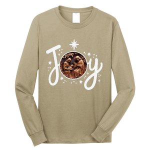 Christian Christmas Joy Jesus Nativity Scene Faith Family Long Sleeve Shirt